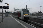 1648 426/926 von Bernburg Hbf kommend bei der Einfahrt in den Endbahnhof Halle/Saale Hbf am 10.3.21
