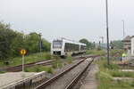 1648 947/447 mit 1648 906/406 als RE10 mit ziel Magdeburg Hbf bei der Einfahrt in den Bahnhof Klostermannsfeld am 7.6.21