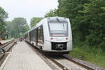 1648 421/921 mit 1648 426/926 mit dem RE10 mit ziel Magdeburg Hbf im Bahnhof Klostermannsfeld