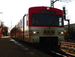 AKN Eisenbahn AG/594481/akn-vta-steht-als-a3-mit AKN VTA steht als A3 mit ziel Barmstedt im Bahnhof Elmshorn am 7.1.18