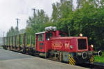 Am 2 September 2007 rangiert Bentheimer Eisenbahn D4 in Bad Bentheim.