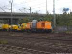 Eine  V100 Ost der Bocholter Eisenbahn bei der Durchfahrt in Hamburg Harburg am 31.8.13