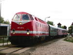 cargo-logistik-rail-service-gmbh/629122/229-147-der-clr-mit-dem 229 147 der CLR mit dem Sonderzug im Magdeburger Wissenschaftshafen am 9.9.18