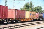 container-tragwagen der gattung Sgnss,zugelassen auf 83 57 4556 217-8,golm 09.09.21