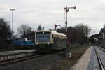 650 032 (650 300) der PRESS bei der einfahrt in den Bahnhof Putbus am 28.12.19