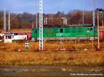 eisenbahngesellschaft-potsdam-egp/535053/142-xxx-der-egp-abgestellt-in 142 XXX der EGP abgestellt in Mukran am 28.12.16