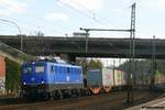 EGP 140 037 mit Containerzug am 31.03.2019 in Hamburg-Harburg