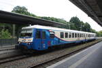 EVB Mittelweserbahn/811015/628-151--928-151-der 628 151 / 928 151 der EVB steht als RB76 mit Ziel Rotenburg (Wmme) im Bahnhof Verden (Aller) am 8.6.22