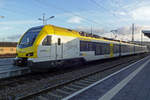 ET4-05 der Go-Ahead treft am 21 Februar 2020 in Heilbronn ein.