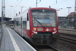 hanseatische-eisenbahn-egp/851338/650-567-der-hanseatischen-eisenbahn-von 650 567 der Hanseatischen Eisenbahn von Tangermnde kommend bei der Einfahrt in den Endbahnhof Stendal Hbf am 9.3.24