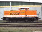 Locon/315302/locon-345-028-5-rita-steht-nach Locon 345 028-5 'Rita' steht nach Langer Zeit wieder abgestellt im Stralsunder Stadthafen (Bei der Getreide AG) am 6.1.14