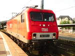meg/565100/156-001-der-meg-im-bahnhof 156 001 der MEG im Bahnhof Halle (Saale) Hbf am 6.7.17