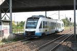 mitteldeutsche-regiobahn-mrb/720816/mrb-vt-701-mit-ziel-leipzig MRB VT 701 mit ziel Leipzig Hbf bei der einfahrt in den Bahnhof Leipzig-Engelsdorf am 12.9.20