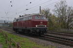 neckar-schwarzwald-alb-eisenbahnverkehrsgesellschaft-nesa/867588/218-155-0-lz-durch-neckarelz-gen 218 155-0 Lz durch Neckarelz gen Eberbach  am 13.11.2024