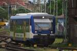 niederbarnimer-eisenbahn-ag-neb/814657/neb-vt-007-treft-als-rb NEB VT 007 treft als RB aus Frankfurt-am-Oder in Angermnde ein, 23 Mai 2023.