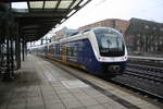 ET 440 219 und ET 440 347 als RS1 mit ziel Verden (Aller) verlsst den Bahnhof Bremen Hbf am 8.1.21