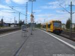 ODEG VT 650.92 beim verlassen des Bahnhofs Schwerin Hbf in Richtung Rehna am 13.7.14