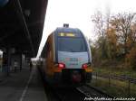 ostdeutsche-eisenbahngesellschaft-odeg/471572/odeg-et-445104-im-bahnhof-bad ODEG ET 445.104 im Bahnhof Bad Kleinen am 8.11.15