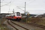 BB / ODEG 4746 552/052 als RE9 mit ziel Sassnitz bei der einfahrt in den Bahnhof Lietzow (Rgen) am 28.12.19