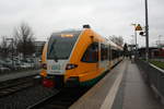 646.040 steht als RB51 mit ziel Rathenow im Bahnhof Brandenburg Hbf am 4.1.20