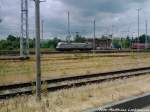 Raildox 182 600 abgestellt im Rostocker Hbf am 22.6.13