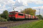 Rpool/DB 155 147 mit Stahlzug nach Bremen am 07.05.2019 in Bremen-Mahndorf
