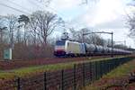 RAILPOOL/682748/rtbrailpool-186-506-schleppt-ein-millet-kesselwagenzug RTB/RailPool 186 506 schleppt ein Millet-Kesselwagenzug durch Tilburg Oude Warande am 14 Dezember 2019.