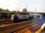 RBH 115 (143 068) und 103 (143 XXX) mit einen Kesselzug abgestellt am Kassler Gterbahnhof am 29.5.16