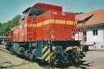 Neusser Eisenbahn Lok-VIII/8 steht am 17 April 1999 ins DGEG-Museum in Bochum-Dahlhausen. Die NE ist heute teil von Rheincargo.