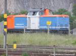 212 261-2 der SONATA LOGISTICS (ex NBE Rail 212 261-2) in Teutschenthal am 4.6.15