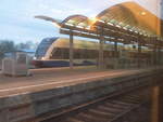 usedomer-baderbahn-gmbh-ubb/594471/ubb-gtw-26-mit-ziel-barth UBB GTW 2/6 mit ziel Barth im Bahnhof Velgast am 7.1.18