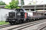 214 011-9 zog einen bauzug durch hh-harburg,24.06.21