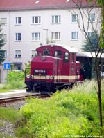 199 031 bei der Einfahrt in den Bahnhof Altoschatz-Rosenthal am 4.6.16