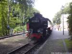 99 2324 der Mecklenburgischen Bäderbahn Molli im Bahnhof Heiligendamm am 13.7.14