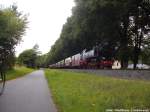 99 2322 der Mecklenburgischen Bäderbahn Molli unterwegs nach Bad Doberan am 13.7.14