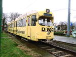 dessauer-verks-gmbh-dvg-12/598806/wagen-012-der-dvg-abgestellt-aufm Wagen 012 der DVG abgestellt aufm Betriebshof in Dessau am 3.2.18