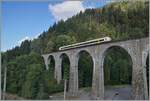 Ein DB 1440 ist auf dem bekannten Ravenna Viadukt auf der  Höllental -Ban im Schwarzwald unterwegs.