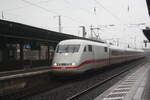 401 XXX bei der Durchfahrt im Bahnhof Lneburg am 4.1.22