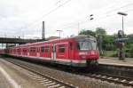 S-Bahn mit 420 782 hält am 30 Mai 2014 in Mainz Bischofsheim.