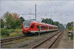 BR 429/614883/a-db-et-429-auf-dem A DB ET 429 auf dem Weg als RE 9 nach Sassnitz bei der Einfahrt in Ribnitz Dammgarteen West.
 26. Sept. 2017