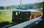 279 203 mit 279 202 im Endbahnhof Cursdorf am 11.8.1976
