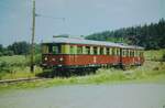 279 203 mit 279 202 verlassen den Bahnhof Cursdorf in Richtung Lichtenhain an der Bergbahn am 11.8.1976