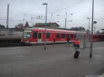 BR 628 mit ziel Stetin (PL) im Bahnhof Angermnde am 14.2.14