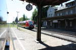 641 003 mit ziel Weienfels bei der Einfahrt in den Bahnhof Teuchern am 29.5.20