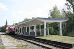 BR 641/711363/641-005-als-rb78-mit-ziel 641 005 als RB78 mit ziel Querfurt im Bahnhof Mcheln (Geiseltal) am 8.8.20