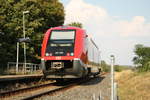 641 005 als RB78 mit ziel Merseburg Hbf am Haltepunkt Braunsbedra Ost am 8.8.20