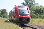 BR 641/742374/641-007-als-rb78-mit-ziel 641 007 als RB78 mit Ziel Querfurt im Bahnhof Beuna (Geiseltal) am 18.6.21