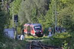 BR 642/856116/als-rb84-von-wallduern-nach-seckach Als RB84 von Walldrn nach Seckach kommt der 642 169 in Bdigheim eingefahren am Sonntagabend den 28.Juli 2024.