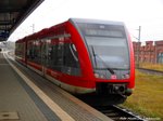 646 XXX steht als RE6 mit ziel Berlin-Spandau im Bahnhof Wittenberge zur Abfahrt bereit am 1.10.16