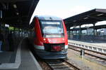 648 753/253 mit Ziel Bad Harzburg bei der Einfahrt in den Bahnhof Goslar am 2.6.22